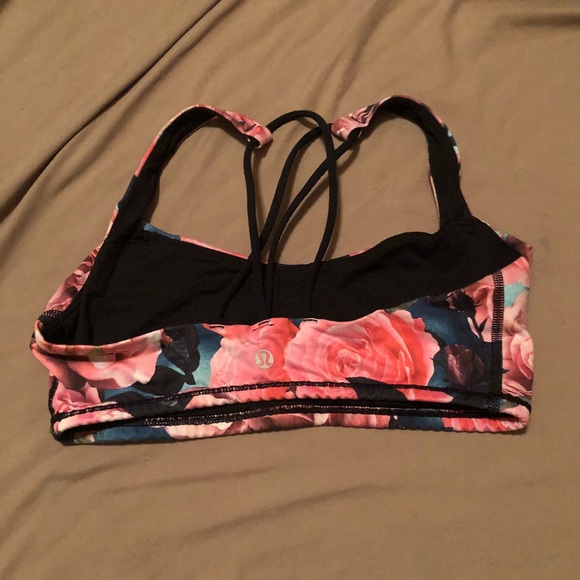 SOLD!! Flower lululemon sports bra - Picture 2 of 3